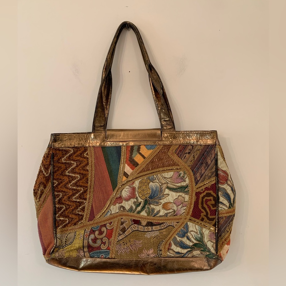 Andr Cellini Patchwork Leather Bag - image 8